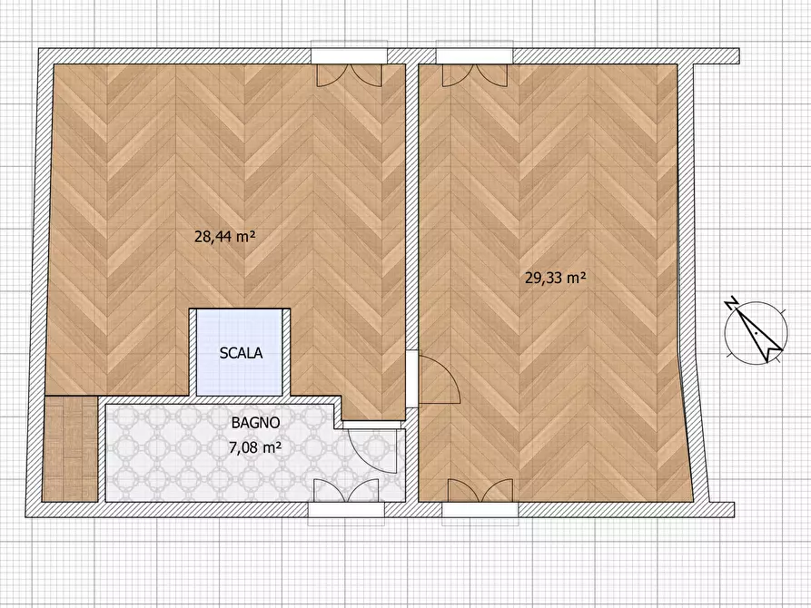 Immagine 4 di Porzione di casa in vendita  in Piazza Bastione 73 a Massa