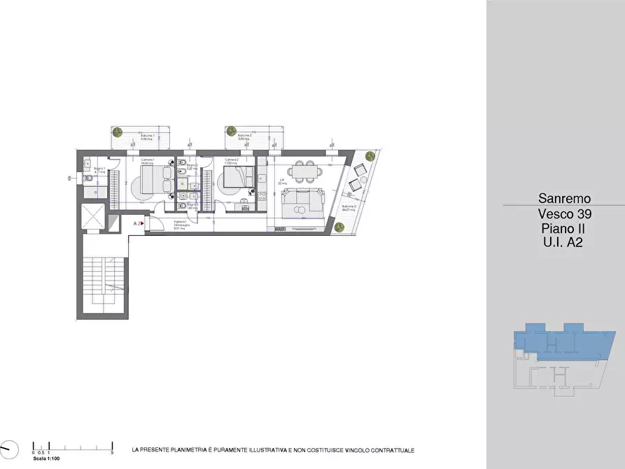 Immagine 20 di Trilocale in vendita  in Via Vesco 39 a San Remo
