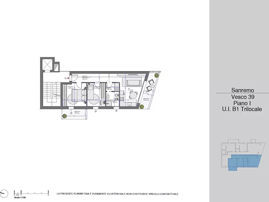 Immagine 20 di Trilocale in vendita  in Via Vesco 39 a San Remo
