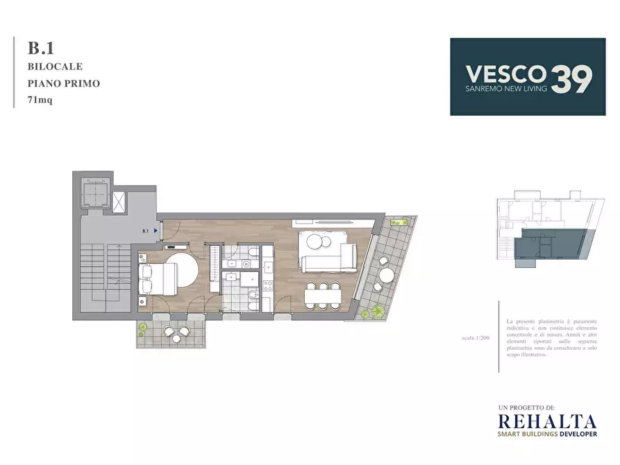 Immagine 18 di Bilocale in vendita  in Via Vesco 39 a San Remo