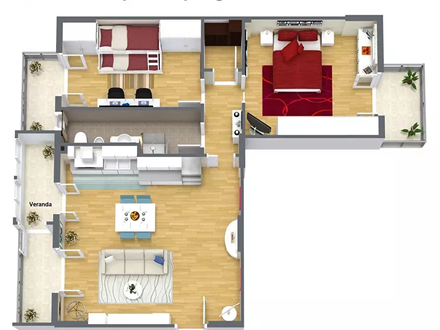 Immagine 4 di Appartamento in vendita  in Via Guglielmo Oberdan 12 a Gravina Di Catania