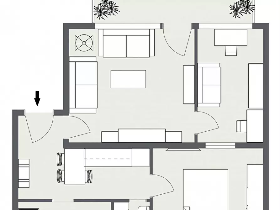 Immagine 3 di Trilocale in vendita  in Via Sonnino 35 a Catania