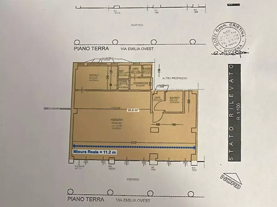 Immagine 2 di Bar / Ristorante in vendita  in Via Emilia Est 157 a Castelfranco Emilia