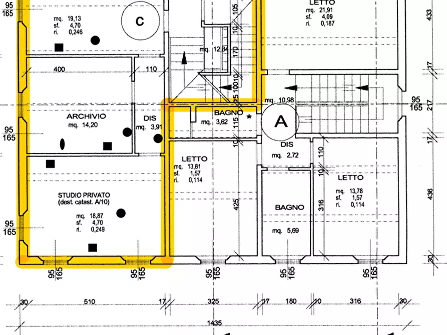 Immagine 24 di Porzione di casa in vendita  a Modena