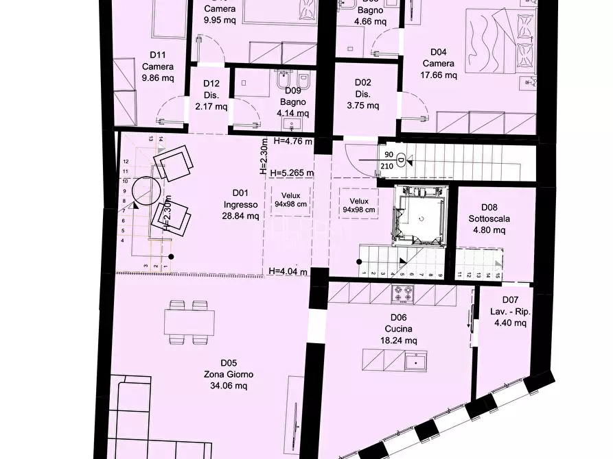 Immagine 10 di Attico in vendita  a Padova