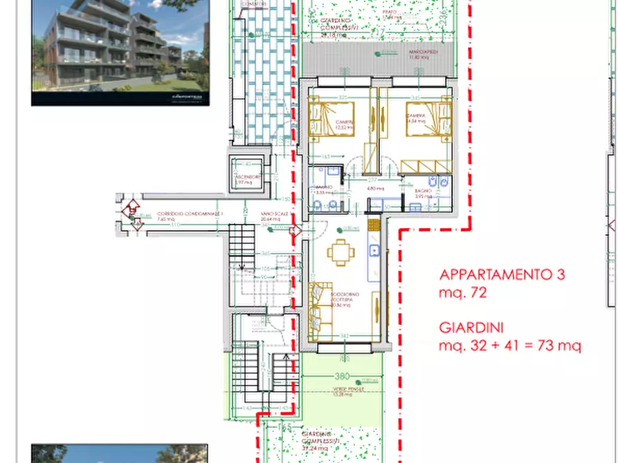 Immagine 14 di Trilocale in vendita  in Via Bartolomeo Maria Dal Monte 16 a Bologna