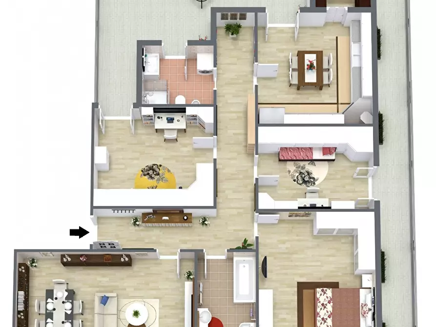 Immagine 2 di Pentalocale in vendita  in Via Bachelet 1 a Misterbianco