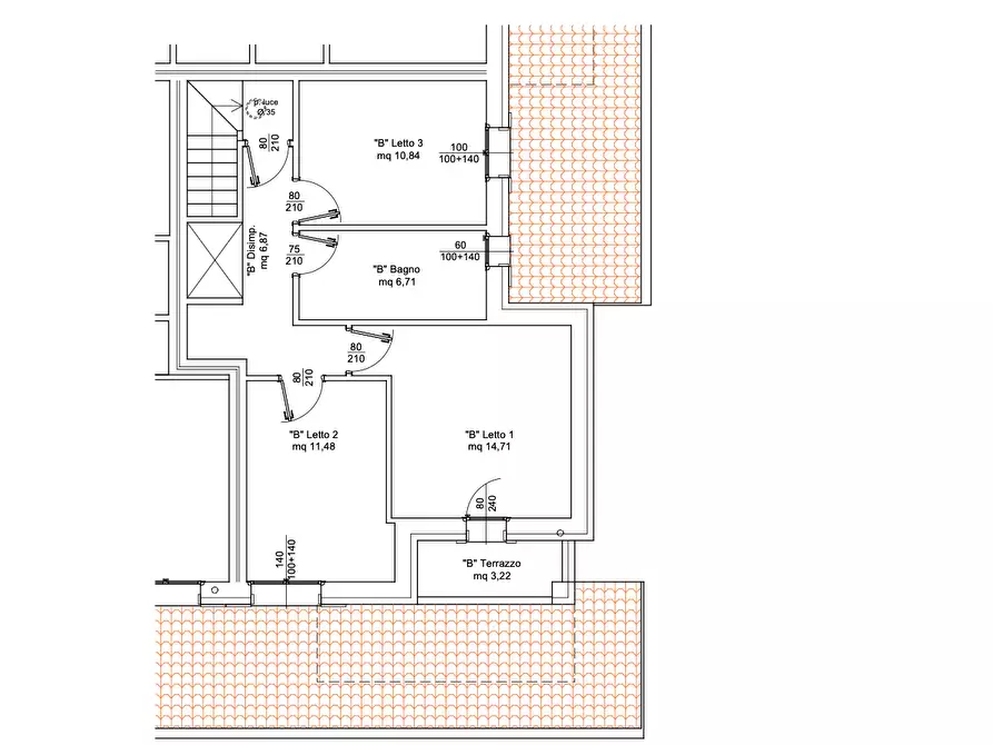 Immagine 9 di Casa trifamiliare in vendita  a Rovigo