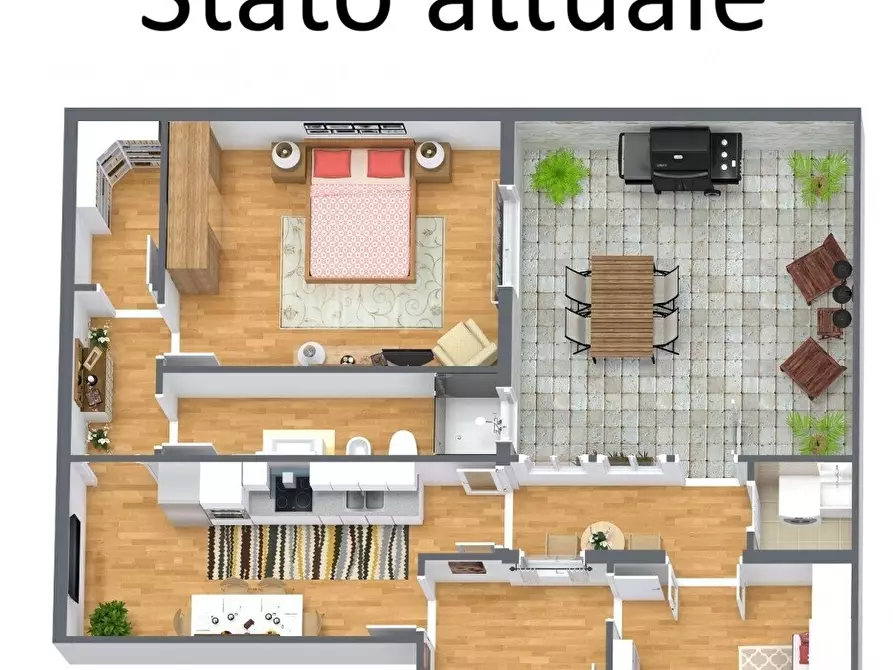 Immagine 2 di Trilocale in vendita  in Strada San Giovanni Galermo 127 a Misterbianco