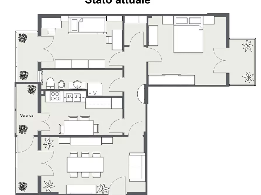 Immagine 3 di Appartamento in vendita  in Via Guglielmo Oberdan 12 a Gravina Di Catania