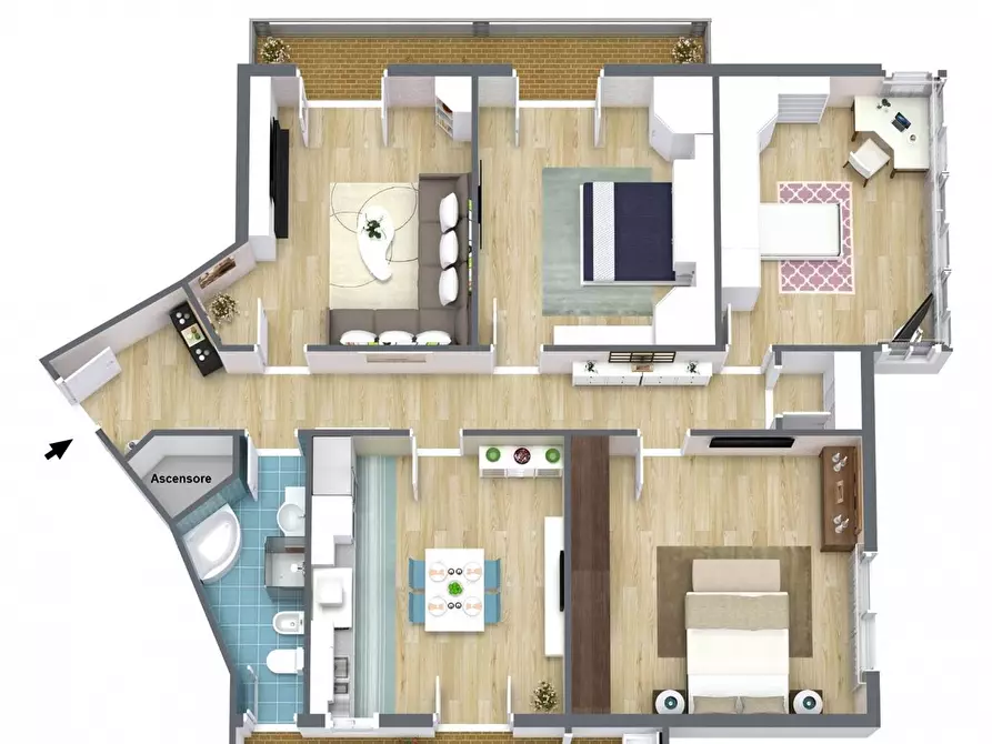 Immagine 2 di Appartamento in vendita  a Valverde