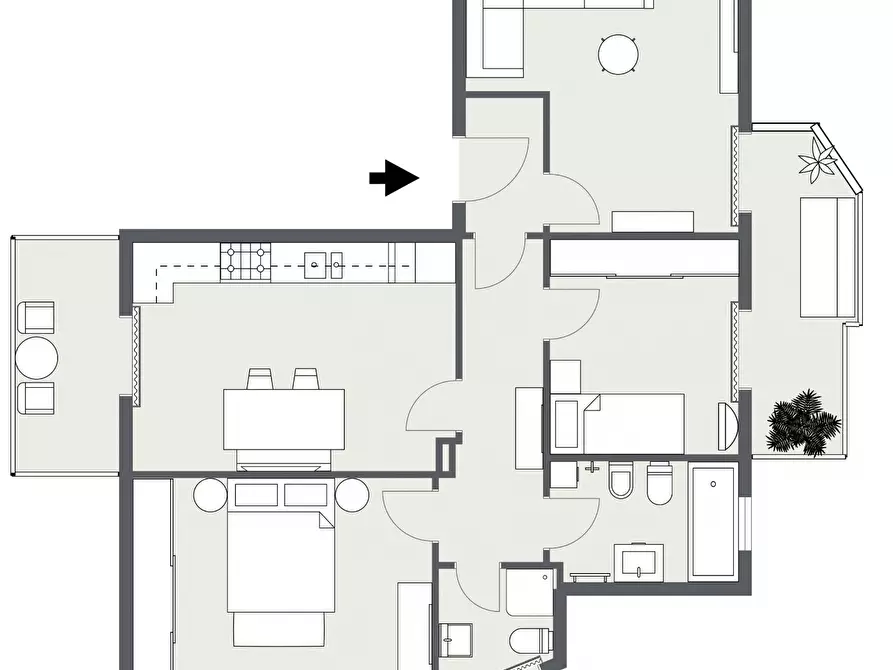 Immagine 2 di Quadrilocale in vendita  in Via Acquedotto Greco 248 a Catania