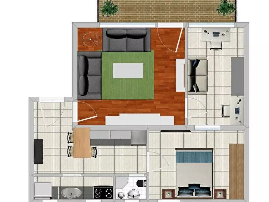 Immagine 2 di Trilocale in vendita  in Via Sonnino 35 a Catania