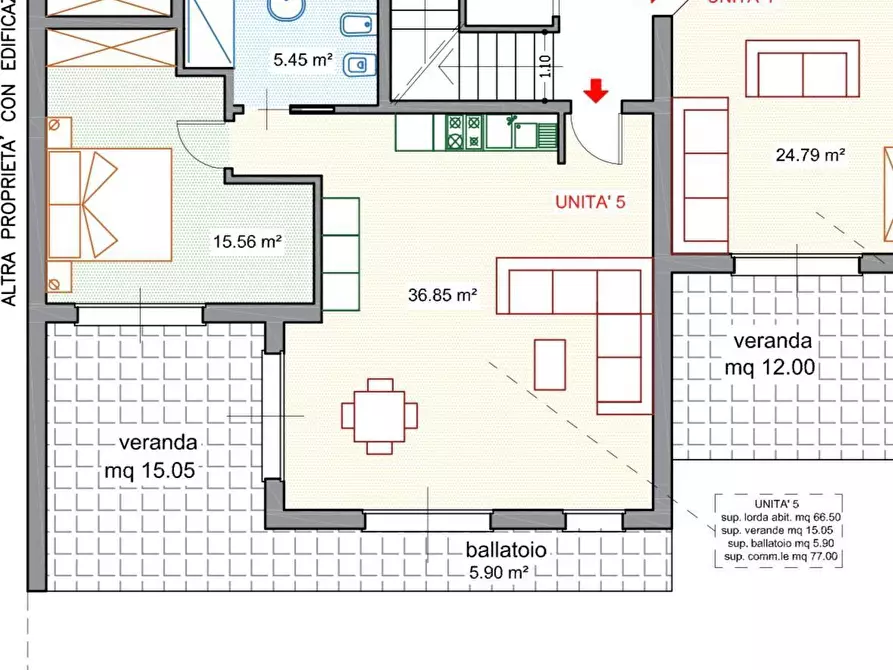 Immagine 8 di Bilocale in vendita  in Via Sedini 8 a Trinità D'agultu E Vignola