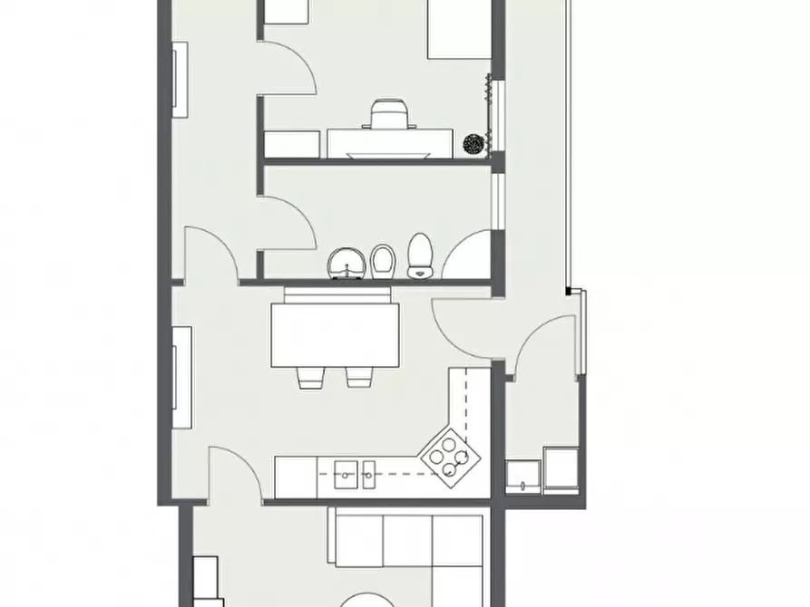 Immagine 3 di Trilocale in vendita  in Via Fratelli Mazzaglia 5 a Catania