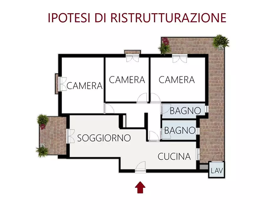 Immagine 53 di Quadrilocale in vendita  in Via Monti Iblei 11 a Tremestieri Etneo