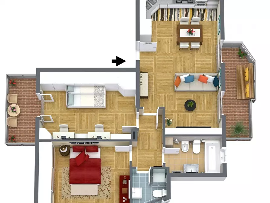 Immagine 3 di Quadrilocale in vendita  in Via Acquedotto Greco 248 a Catania