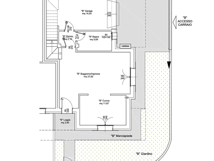 Immagine 8 di Casa trifamiliare in vendita  a Rovigo