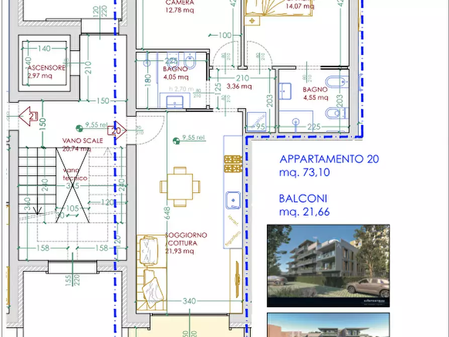 Immagine 14 di Trilocale in vendita  in Via Bartolomeo Maria Dal Monte 16 a Bologna