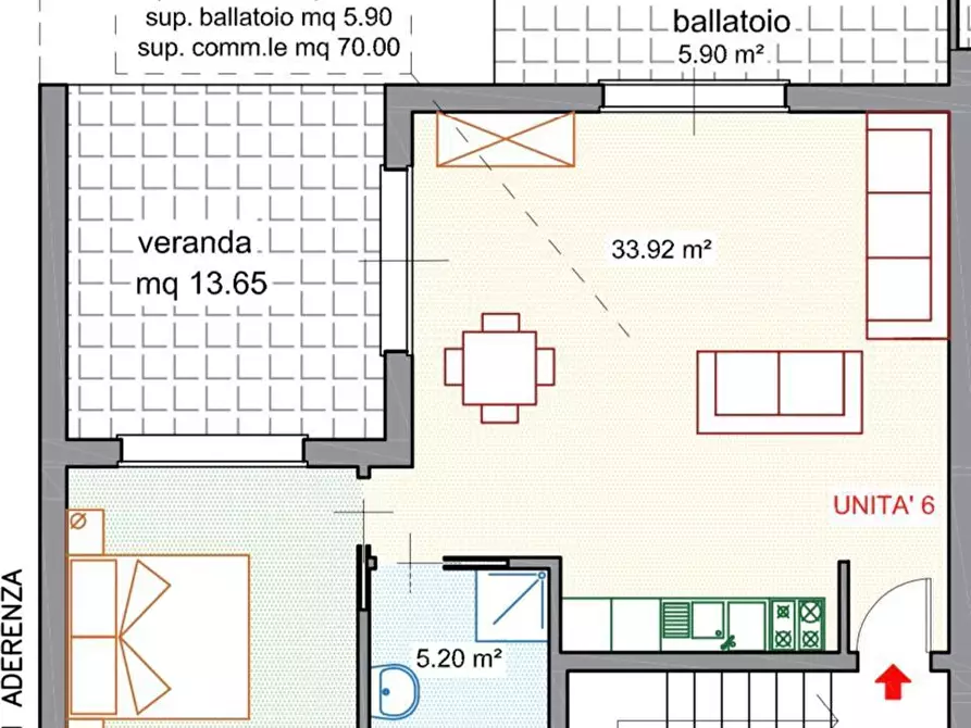 Immagine 7 di Bilocale in vendita  in VIA PETRA BIANCA a Trinità D'agultu E Vignola