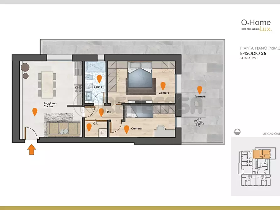 Immagine 2 di Bilocale in vendita  in Via Armando Diaz 2 a Bolzano Vicentino