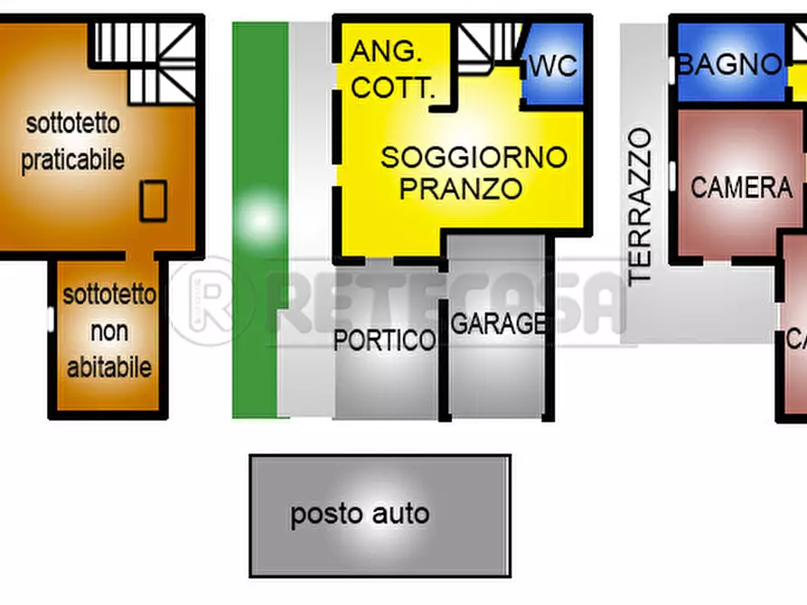 Immagine 1 di Porzione di casa in vendita  a Villanova Di Camposampiero