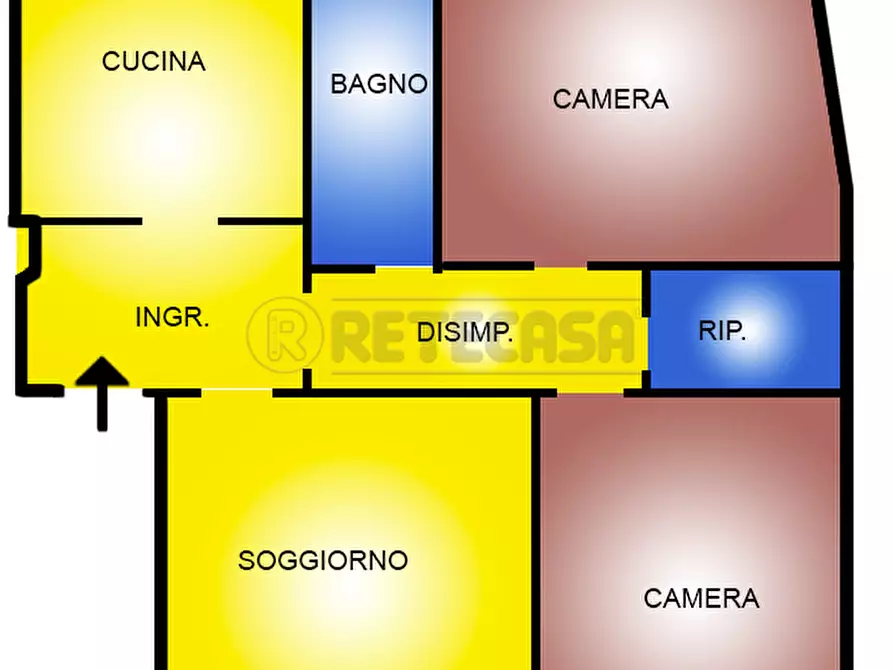 Immagine 25 di Trilocale in vendita  in Via Gioacchino da Fiore 11 a Pescara