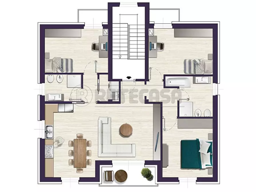 Immagine 7 di Casa semindipendente in vendita  a Vicenza