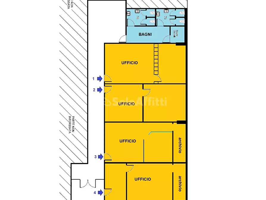 Immagine 8 di Ufficio in affitto  a Catanzaro