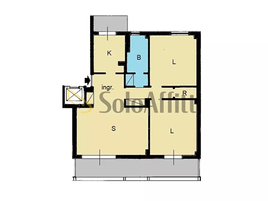 Immagine 18 di Trilocale in affitto  in Via Bezzecca 1A a Catanzaro