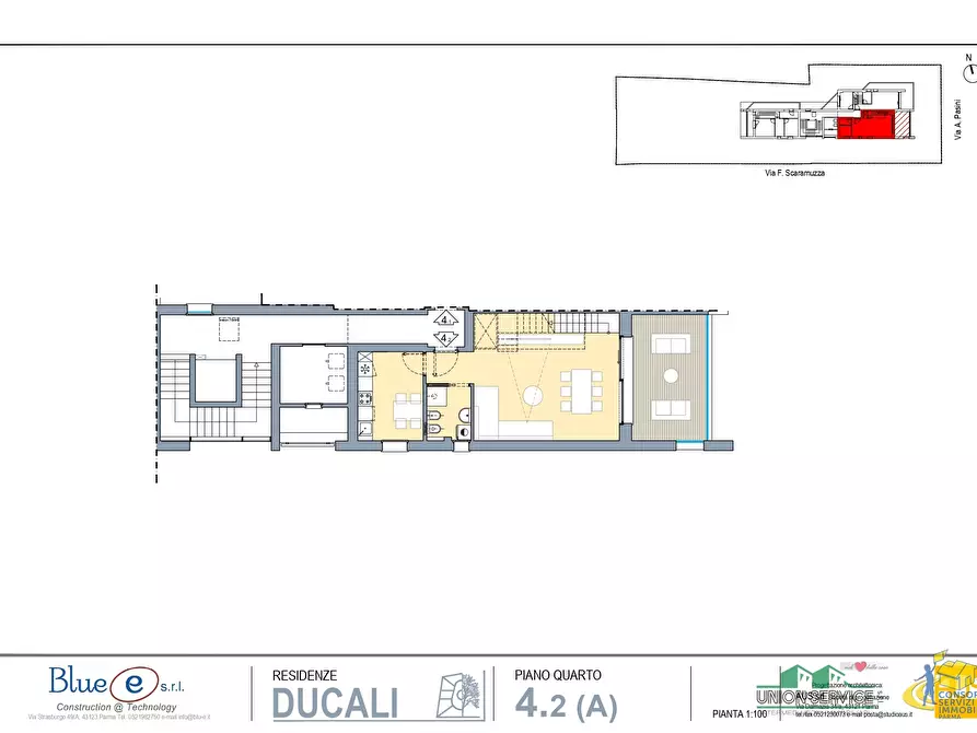 Immagine 9 di Quadrilocale in vendita  in Via Alberto Pasini a Parma