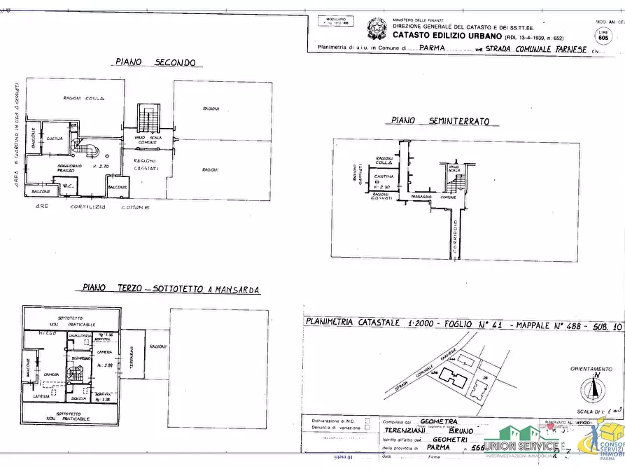Immagine 48 di Quadrilocale in vendita  in Strada Comunale Farnese 48 a Parma
