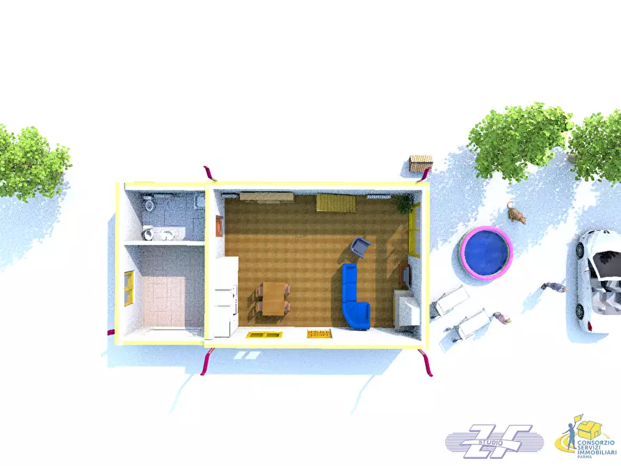 Immagine 3 di Rustico / casale in vendita  a Traversetolo