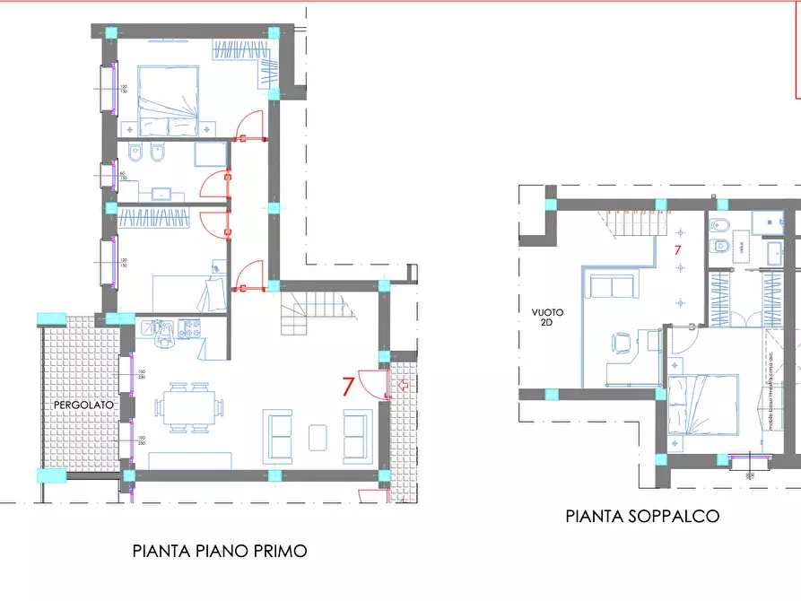 Immagine 6 di Porzione di casa in vendita  a Castelnuovo Magra