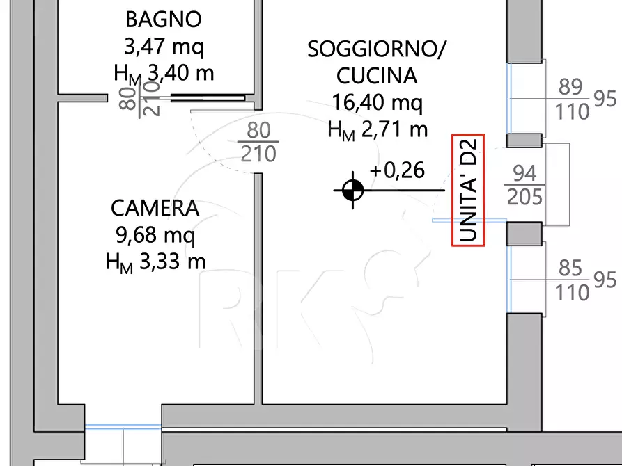 Immagine 11 di Bilocale in vendita  in Via del Greto 1 a Bologna