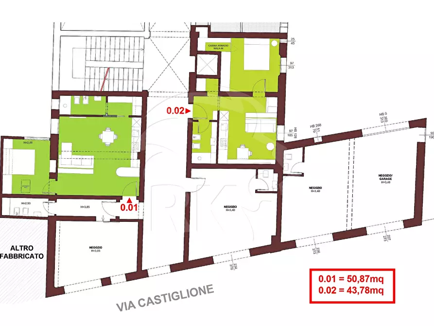Immagine 12 di Bilocale in vendita  in via Castiglione 91 a Bologna