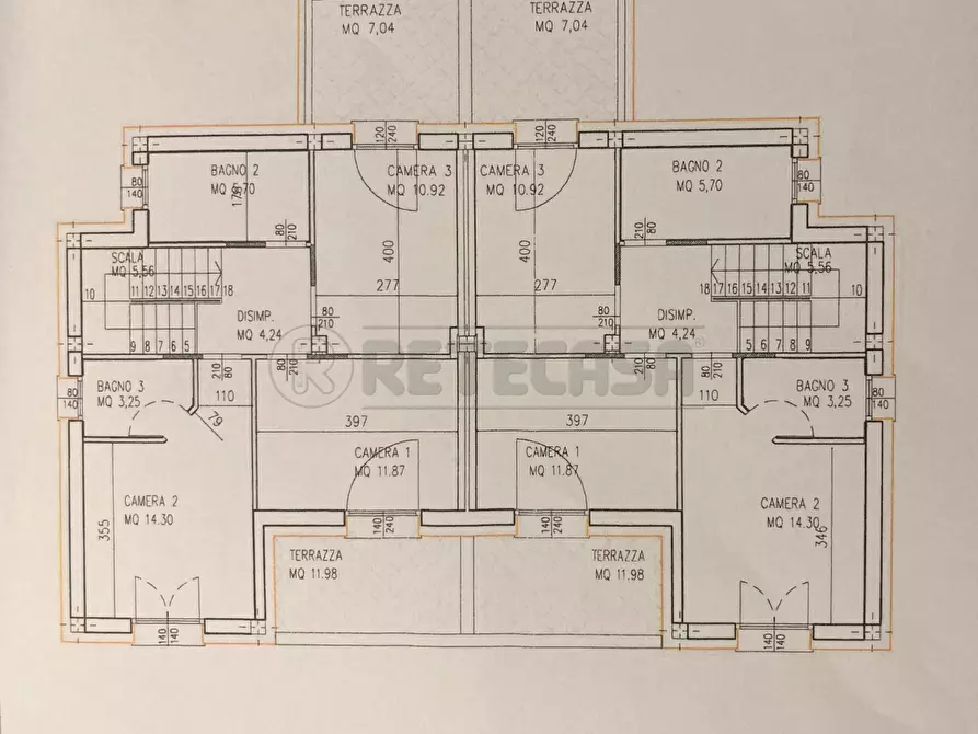 Immagine 10 di Porzione di casa in vendita  a Spinea