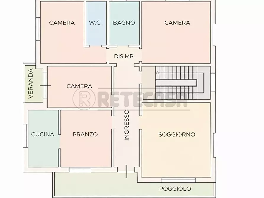 Immagine 34 di Trilocale in affitto  in Via Bartolomeo Ruspoli 6 a Vicenza