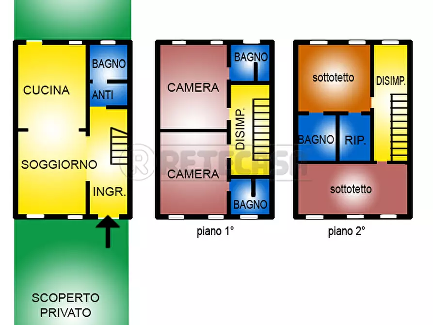 Immagine 31 di Porzione di casa in affitto  in VIA CAPITELLI 21 a Pozzoleone