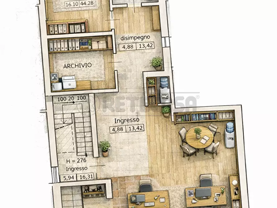 Immagine 1 di Ufficio in affitto  in Via Pola a Torri Di Quartesolo