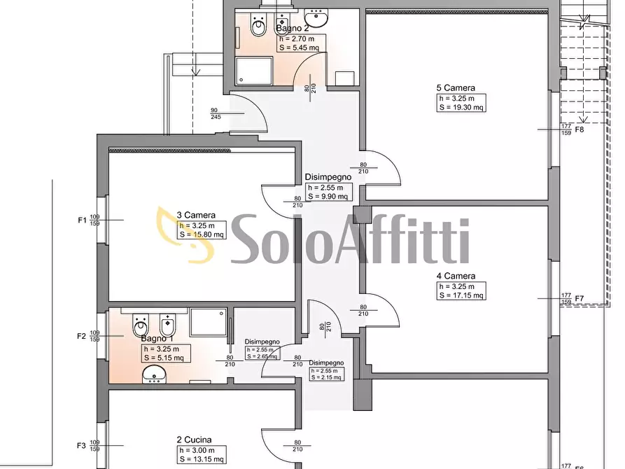 Immagine 25 di Appartamento in affitto  in Piazza delle Carrozze 29 a Livorno