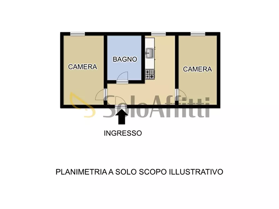 Immagine 11 di Bilocale in affitto  in Viale Libertà a Pavia