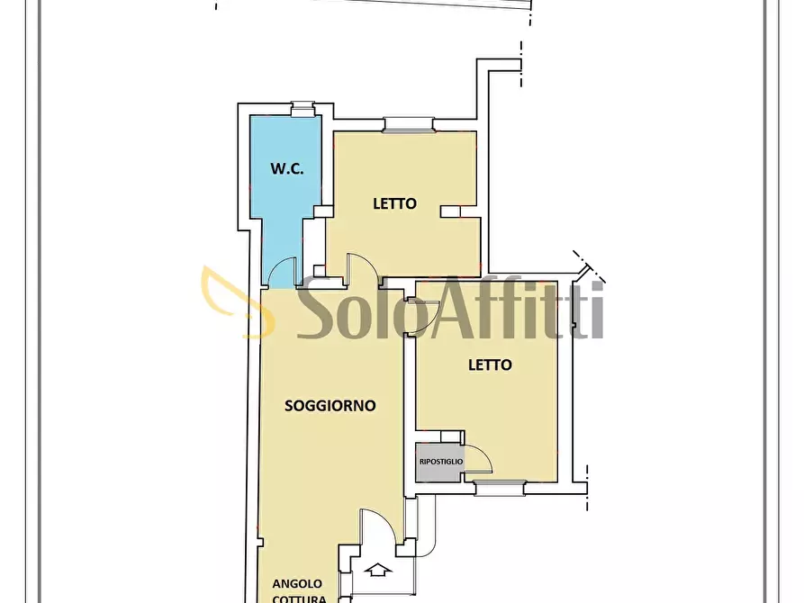 Immagine 12 di Trilocale in affitto  in Viale Fiume Mesima 39 a Catanzaro