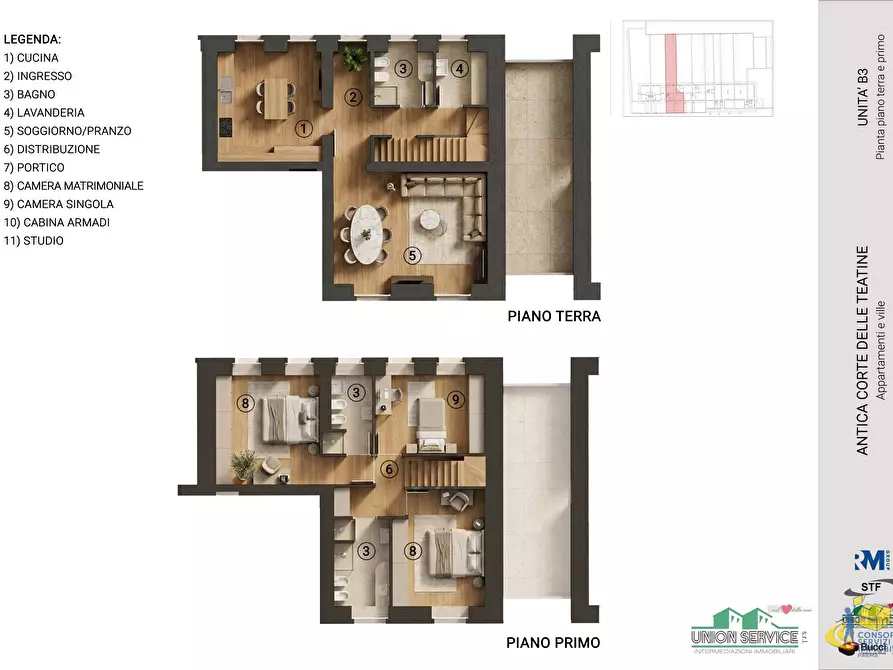 Immagine 5 di Porzione di casa in vendita  in Strada Consortile 11 a Collecchio
