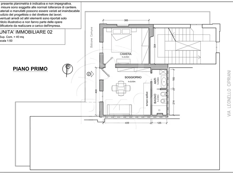 Immagine 18 di Bilocale in vendita  in Via Leonetto Cipriani 5 a Bologna