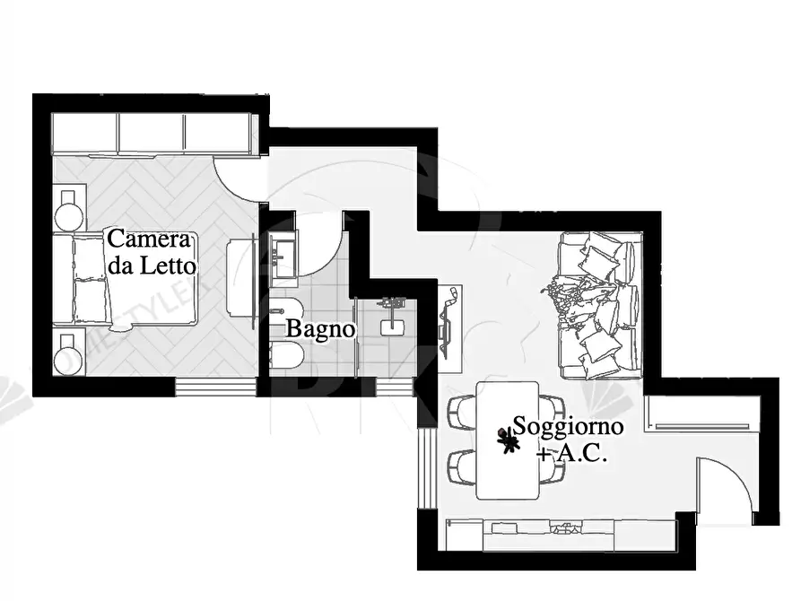 Immagine 11 di Bilocale in vendita  in Via Galliera 55 a Bologna