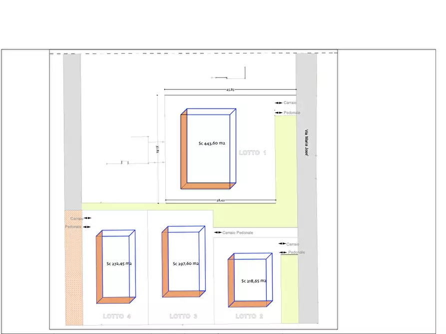 Immagine 2 di Terreno edificabile in vendita  in Via Maria Jose sn a Casalvolone