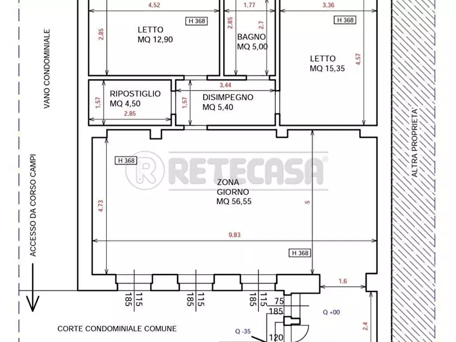 Immagine 15 di Trilocale in vendita  in Corso Campi a Cremona