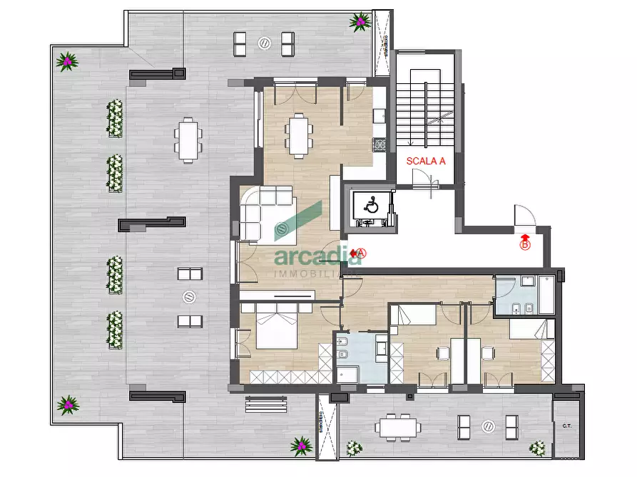 Immagine 24 di Quadrilocale in vendita  in Via Giuseppe Sangiorgi 3 a Bari