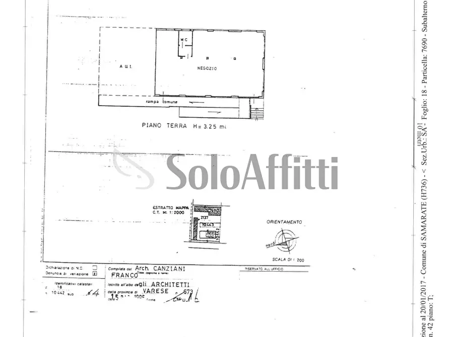 Immagine 10 di Locale commerciale in affitto  in Via Contardo Ferrini 42 a Samarate